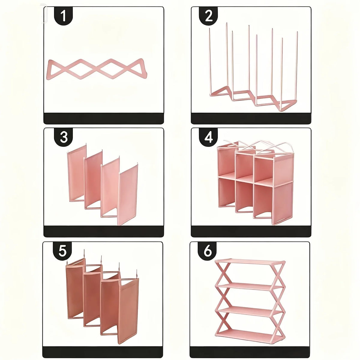 X-Shaped Simple Shoe Rack Multi-Layer Shoe Storage Rack