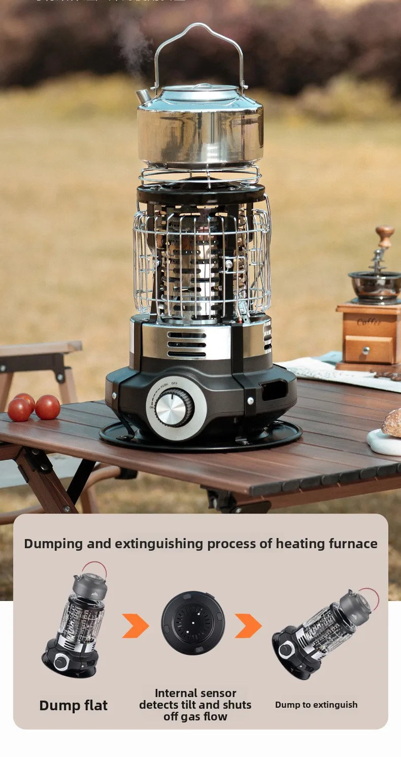Outdoor Winter Heating Stove Gas Burner 1500w Camping