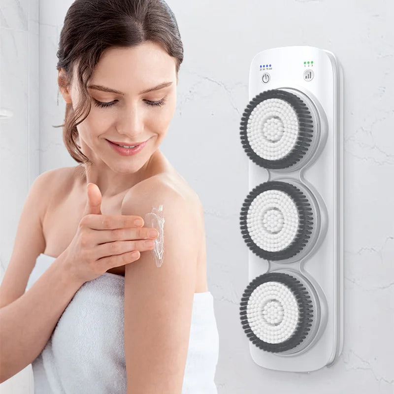Electric Body Brush Back Scrubber Wall-Mounted Body Brush