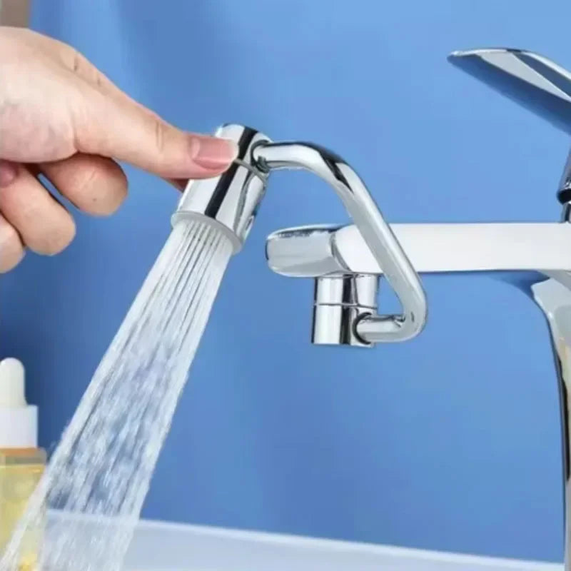 1080 Swivel Stainless Steel Faucet Extender Splashproof Dual