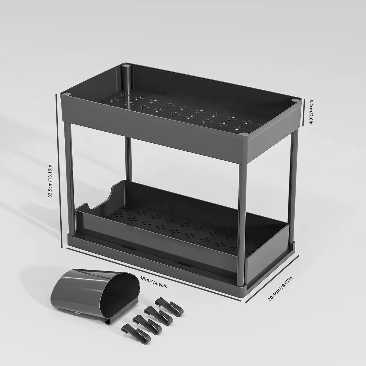 Tier Under Sink Organizer Sliding Cabinet Basket Organizer