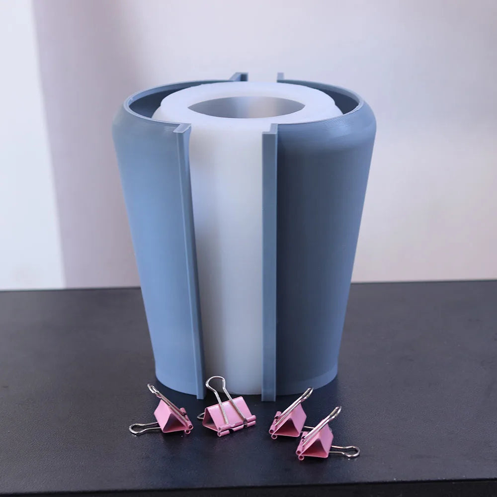 Concrete Vase Silicone Mold Simple Nordic Passenger Ladder