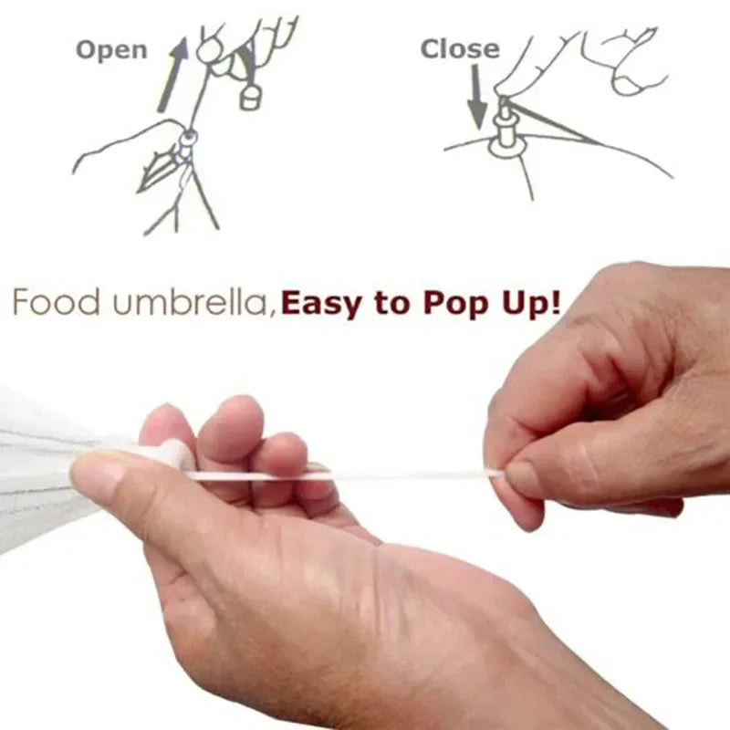 1pc Umbrella Style Food Cover Anti Mosquito Meal