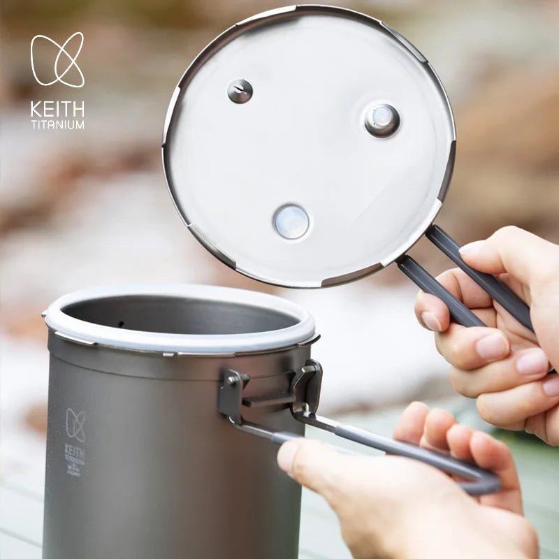 Keith Pure Titanium High-Altitude Mountain Pressure Cooker 8l