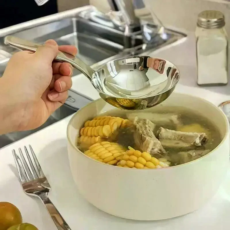 201 Stainless Steel Deepen Tablespoons Soup Ladle Short