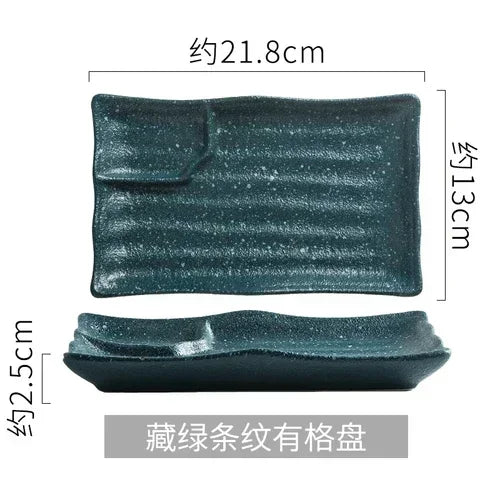 Ceramic Japanese Dumpling Dish Dipping Sauce Dish Creative
