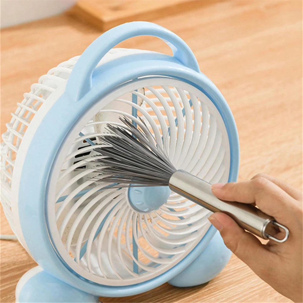 2pcs Multi-Functional Cleaning Brush Steel Handle Cleaning Brush