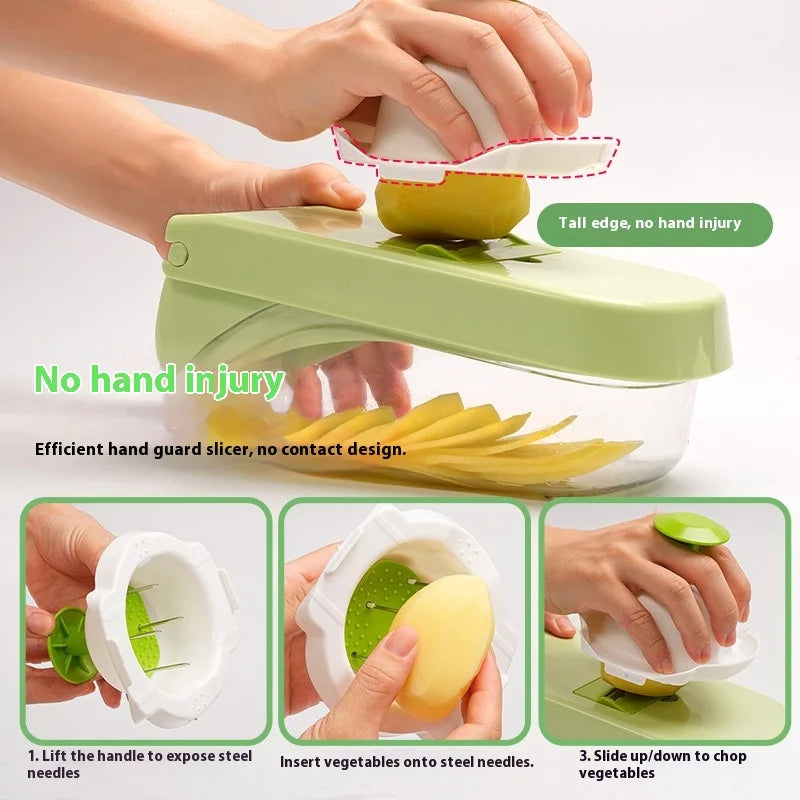 Vegetable Cutting Artifact Grater Potato Slicer Shredder Onion