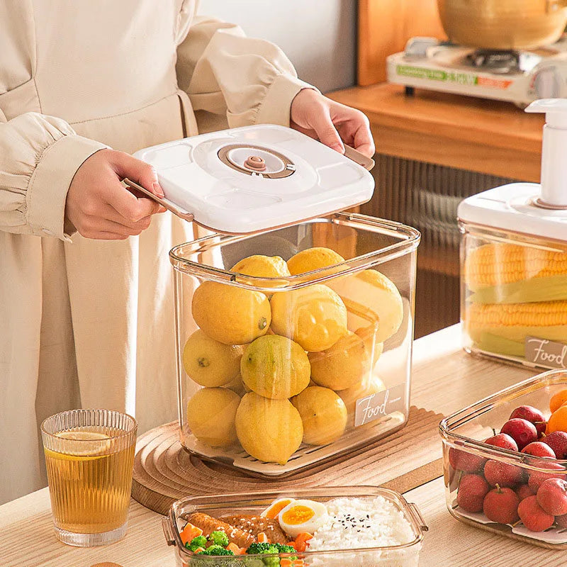 Food Vacuum Storage Box Fresh-Keeping Sealed Canister Large