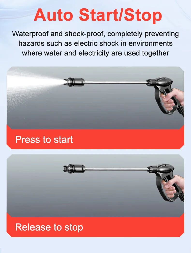 Eafc Newest 2000w Electric High Pressure Washer Powerful