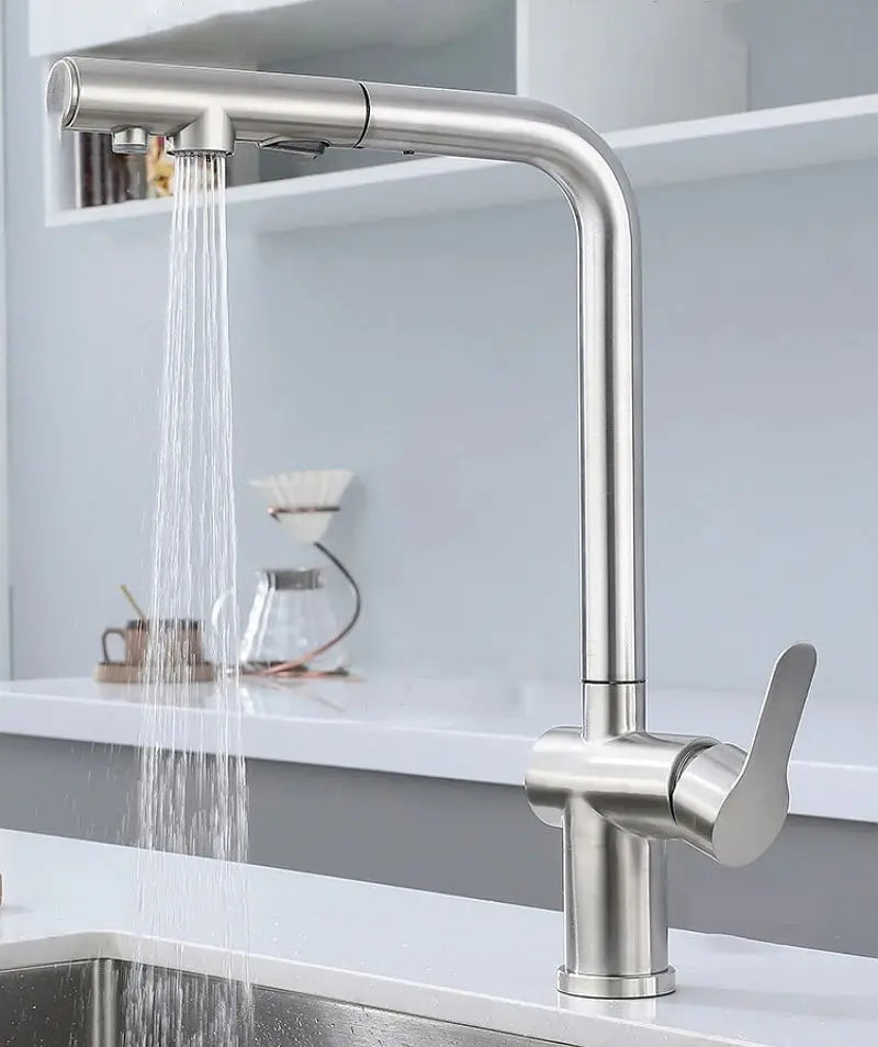 Pull Out Sink Faucet Two Model Stream Sprayer