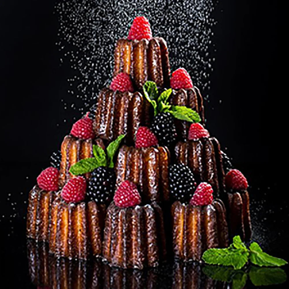 8/18 Cavity Silicone Canele Mold Mini Nonstick Canneles