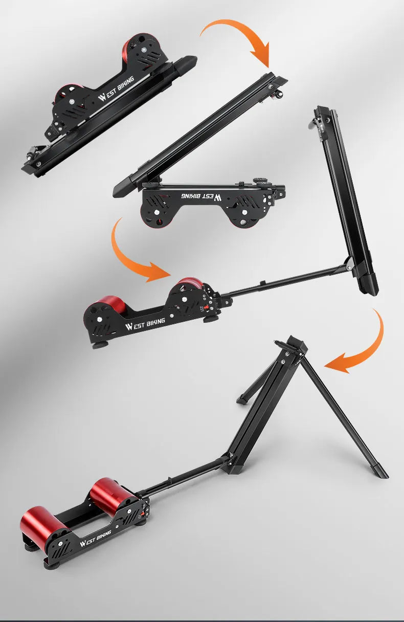 West Biking Bicycle Magnetic Resistance Roller Training Stand