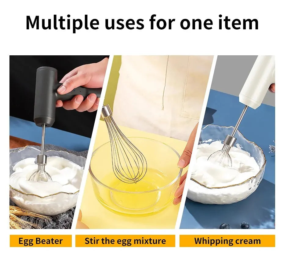 Wireless Electric Food Mixer Speeds Egg Beater Baking