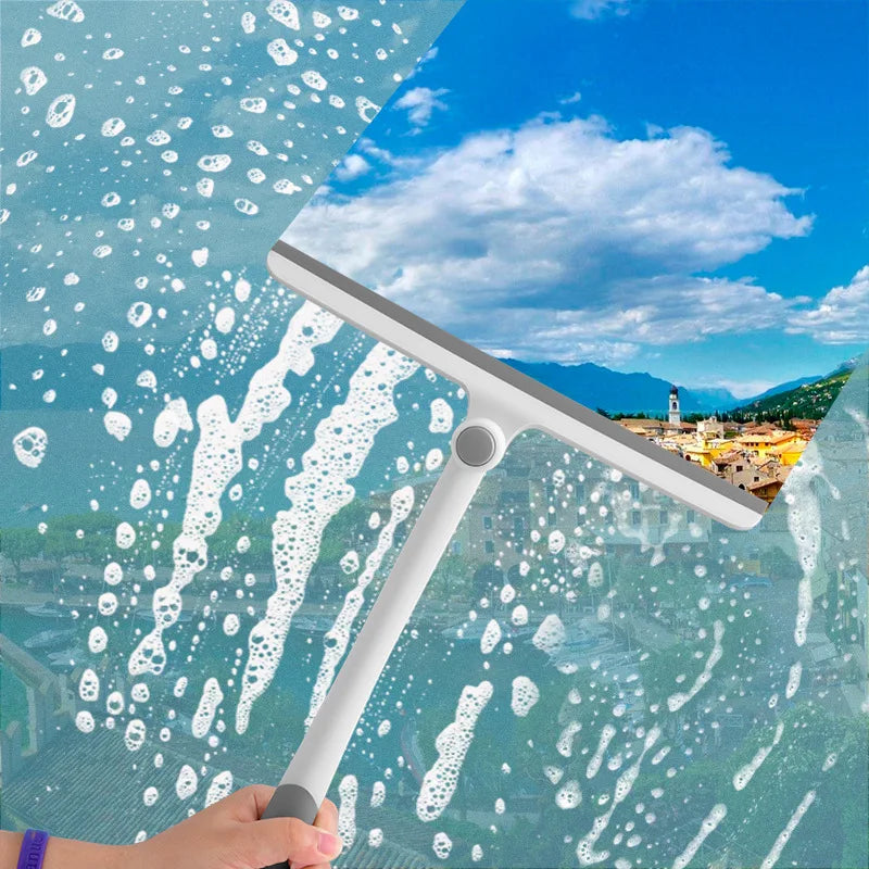 360 Degree Rotatable Shower Squeegee Glass Wiper Scraper