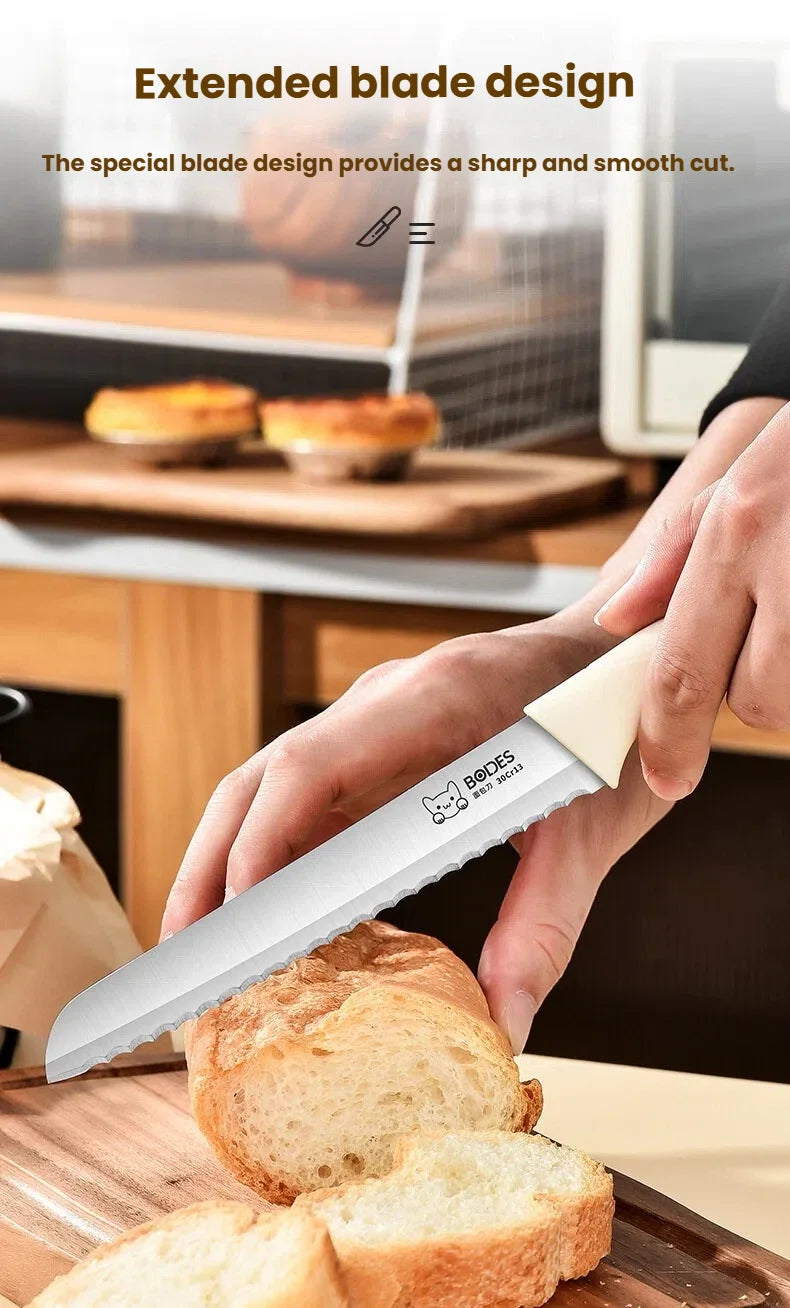 Bread Knife Serrated Edge Sandwich Toast Slicing Knife