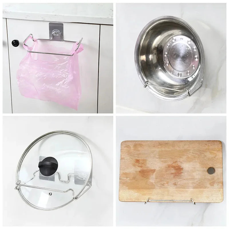 Trash Bag Rack Cabinet Door Garbage Bags Holder