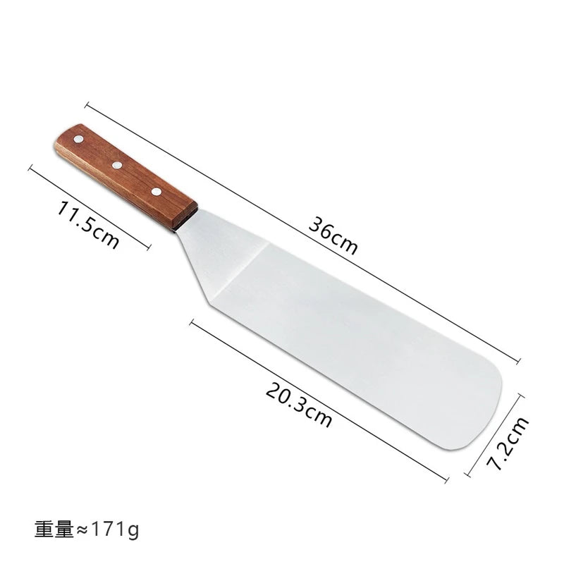 Stainless Steel Spatula Grill Scraper Non Stick Durable