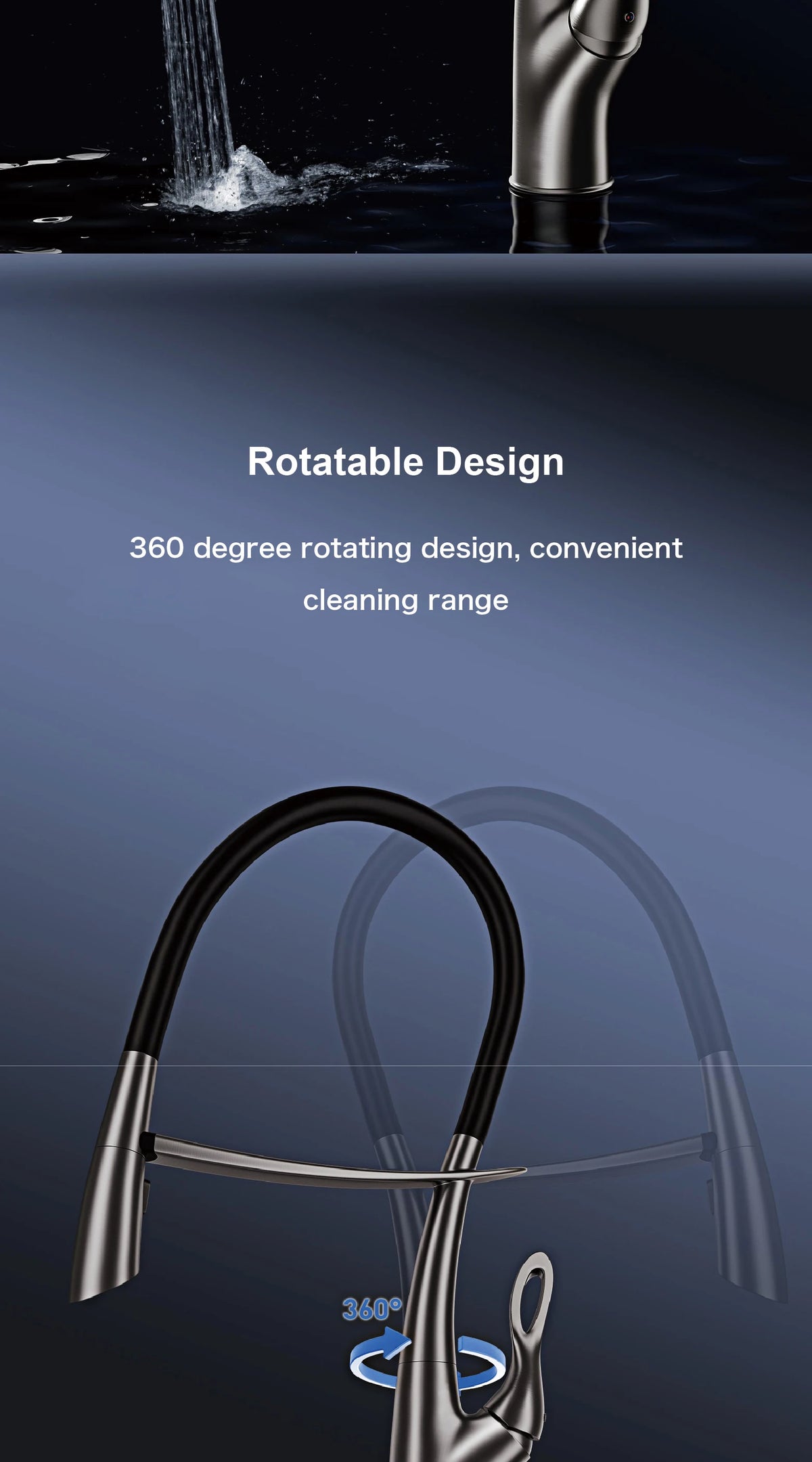 Gestan Brass Brushed Gold Faucet Touch Switch Design