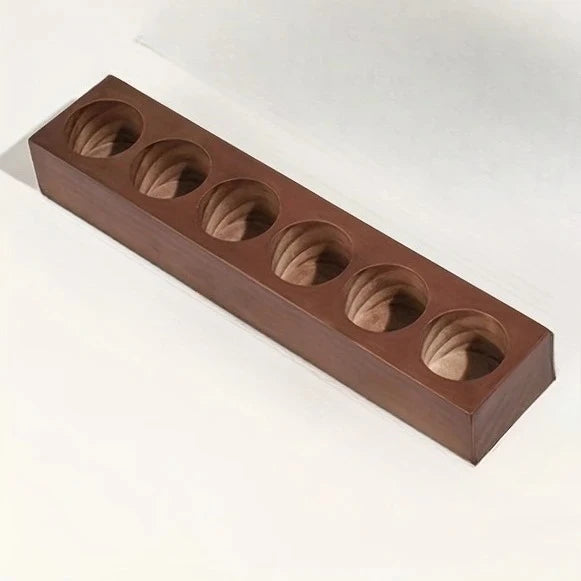 1pc Heavy-Duty Or 12-Slot Natural Wood Multi-Purpose Countertop