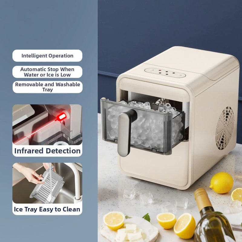15kg/Day Ice Maker Machine - Mini Countertop Home/Dorm/Office