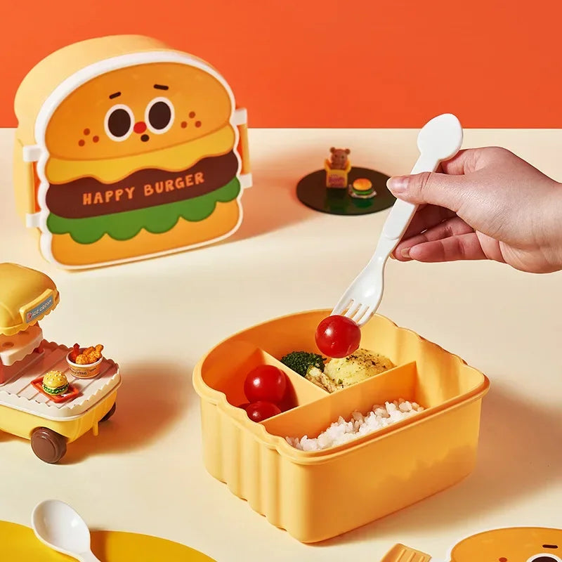 Kid Lunch Boxes Hamburger Bento Box Children Creative