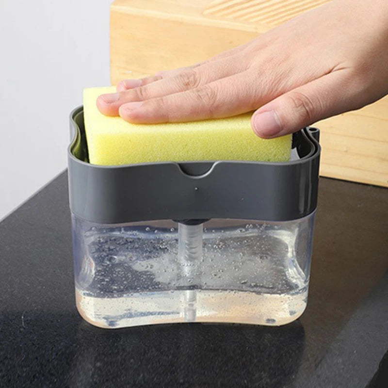 Detergent Press Soap Dispenser Pak Clean Cloth Dishwashing