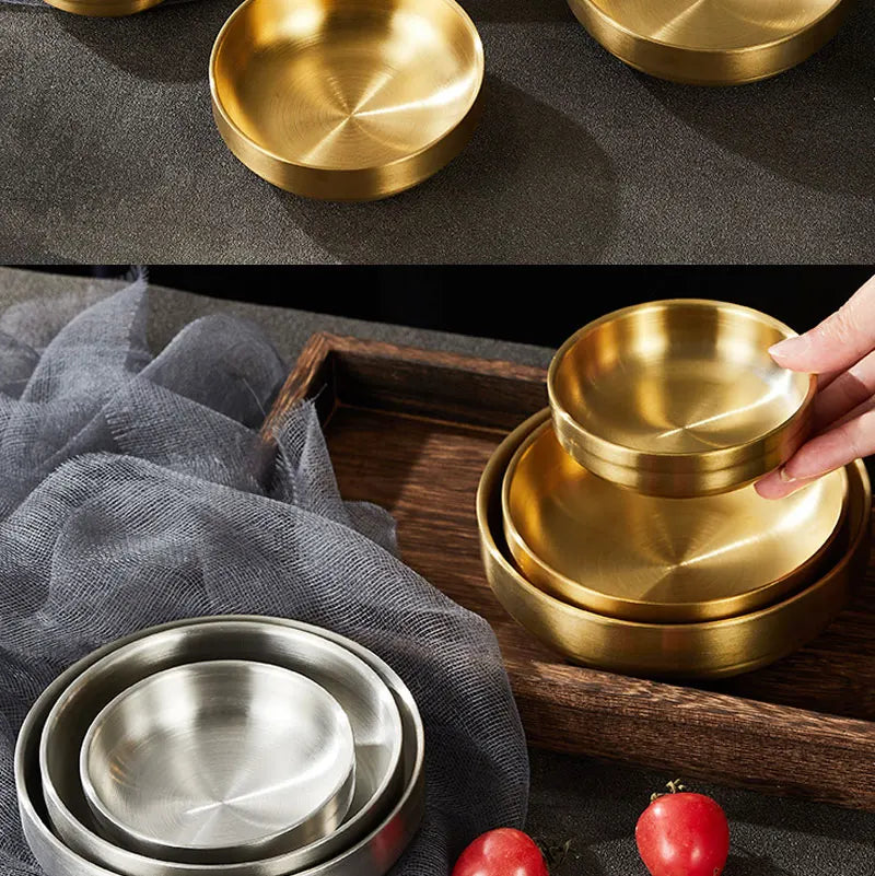 Stainless Steel Sauce Dish Small Dish Kimchi Dish
