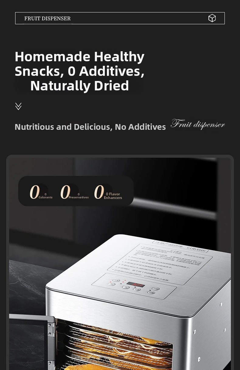 Commercial Grade 5-Layer Food Dehydrator Stainless Steel Drying