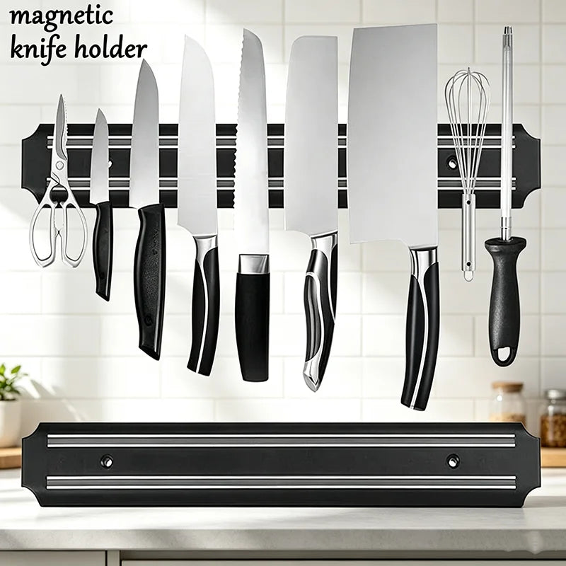 Magnetic Wall Mounted Knife Holder Storage Rack Utensil