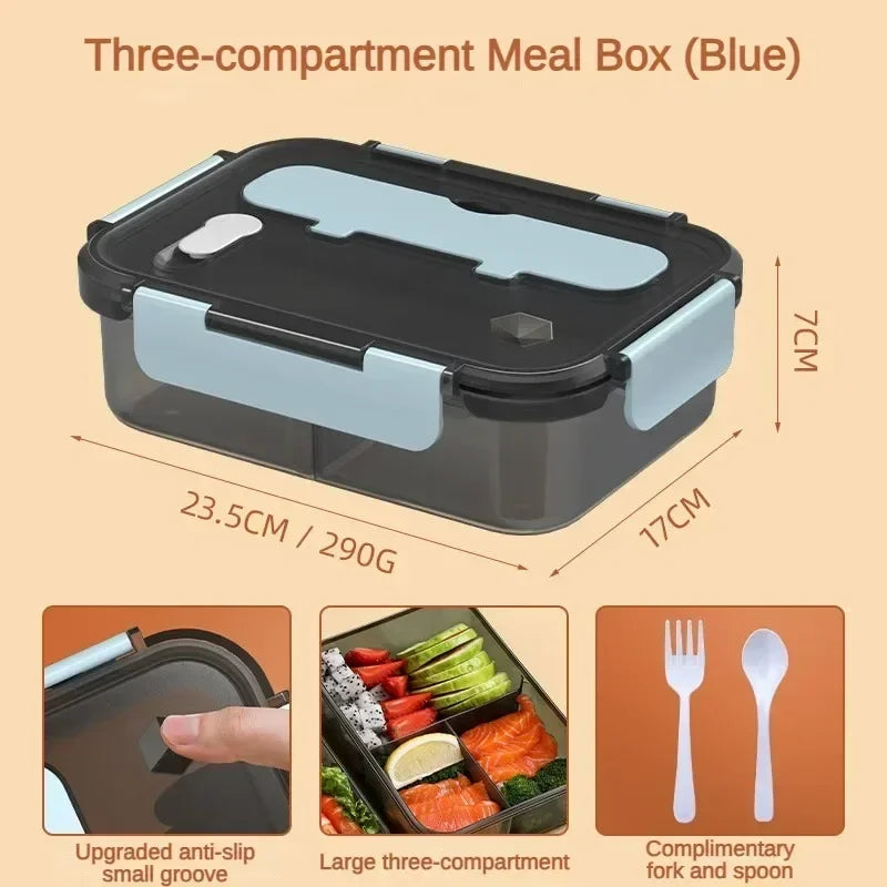 Compartment 1500ml Lunch Box Kids Students Office Bento