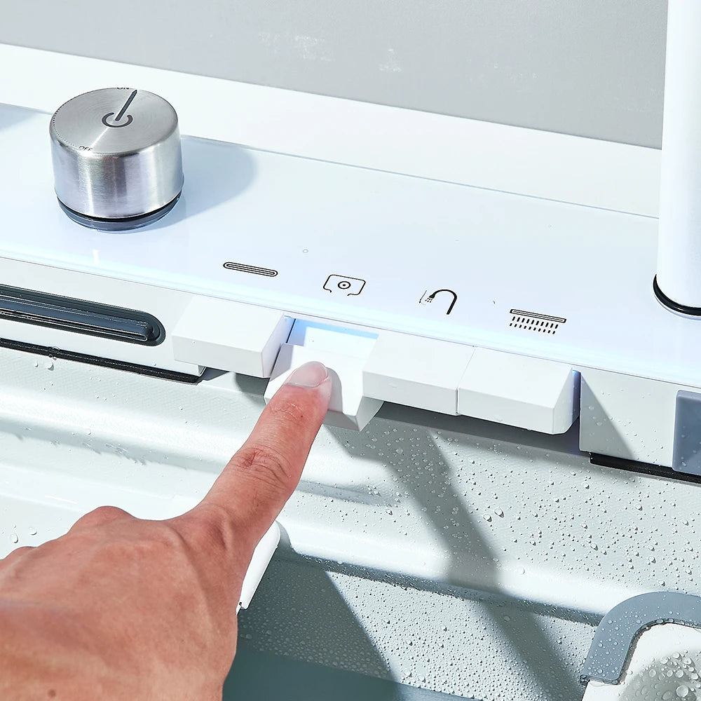 Stainless Steel Waterfall Sink Large Slot Integrated Digital