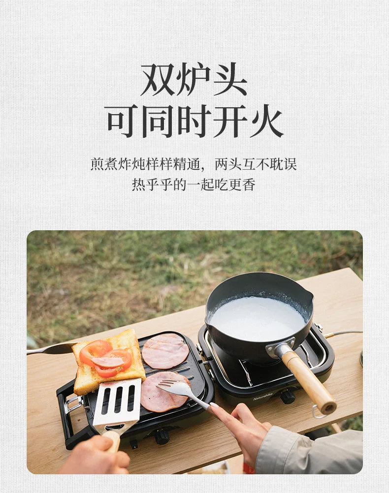 Naturehike Folding Double Gas Furnace Outdoor Cookware Camping