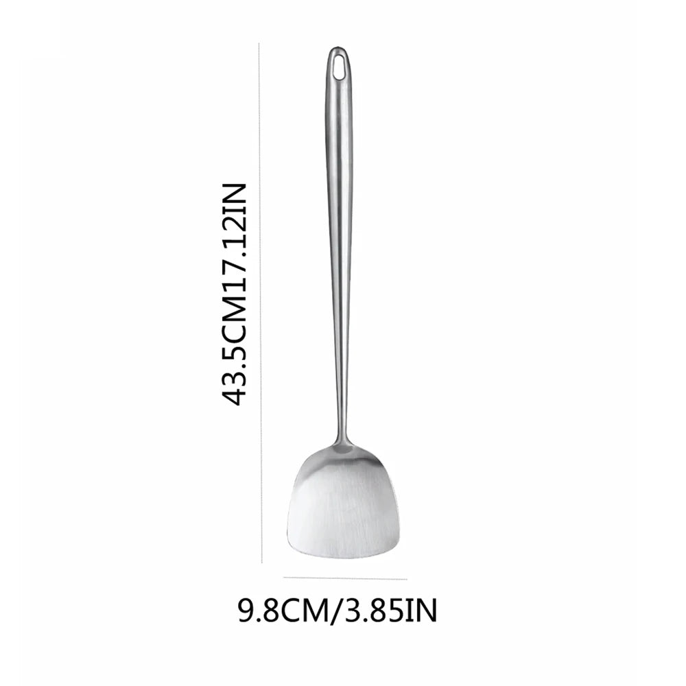 316 Stainless Steel Wok Spatula Metal Utensils Slotted