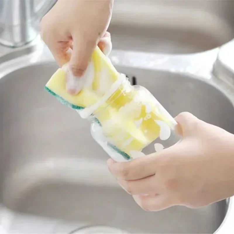 Double Sided Magic Sponge Motorcycles Pots Kitchens -