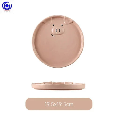 Cute Dish Ceramic Japanese Cartoon Tableware Creative Personality