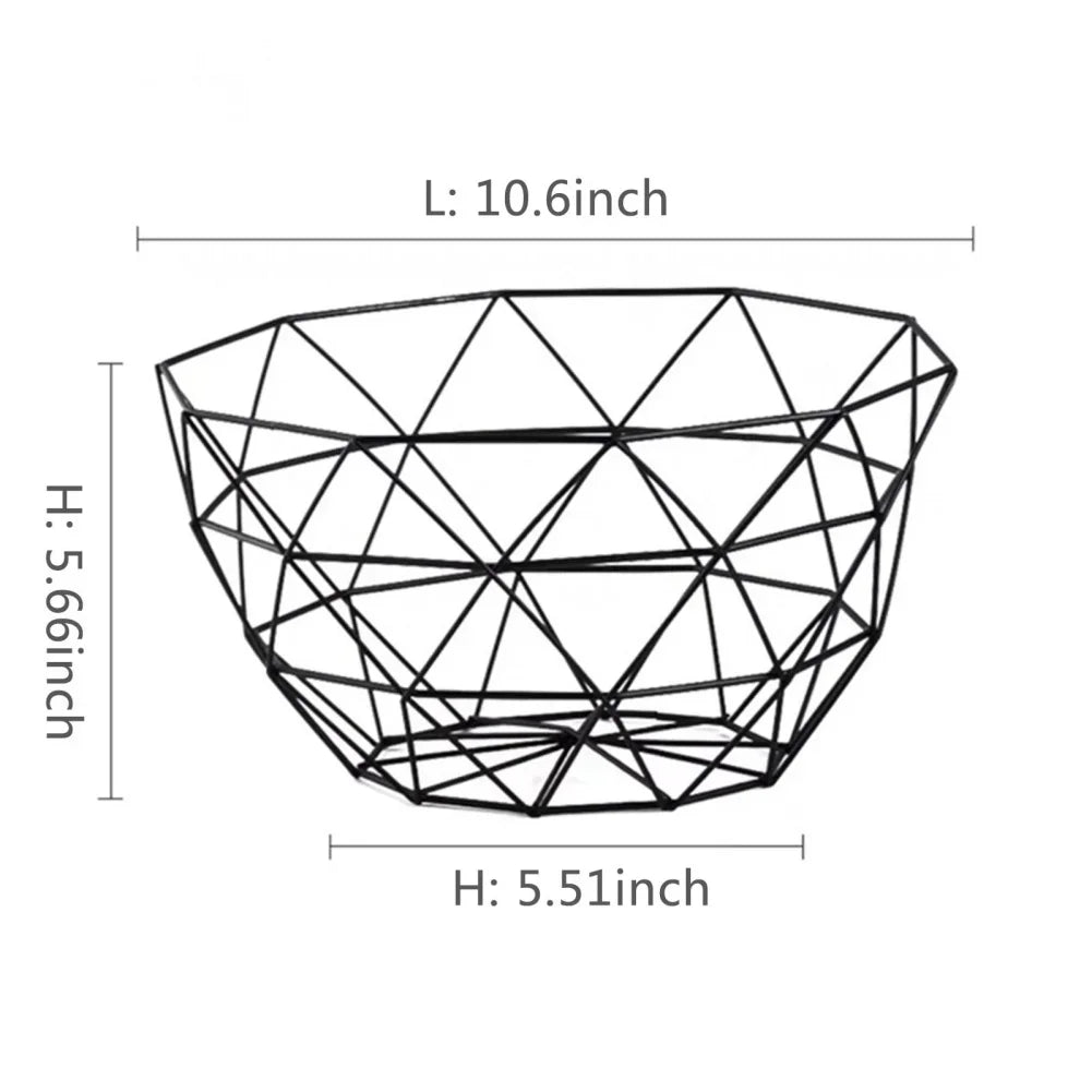 Multi Size Metal Fruit Basket Iron Snack Bread