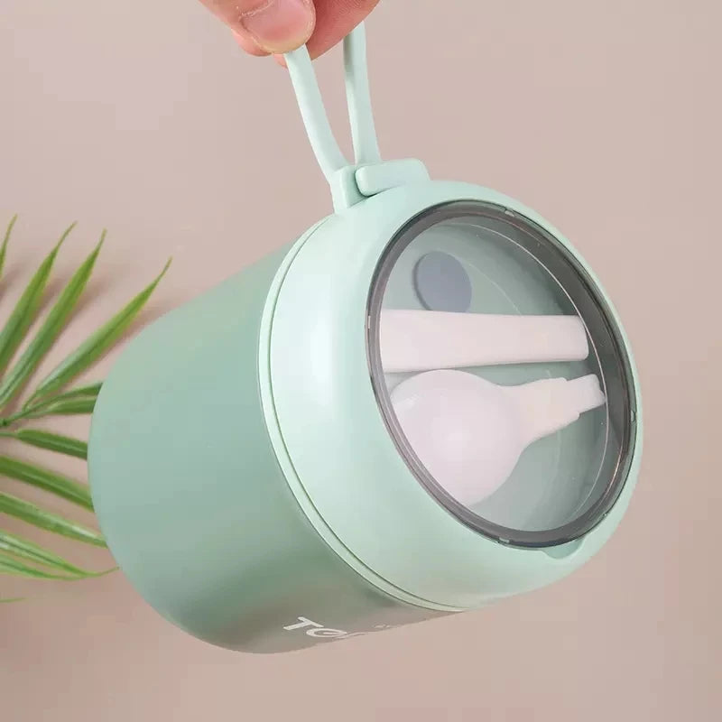510ml Stainless Steel Lunch Box Spoon Thermal Food