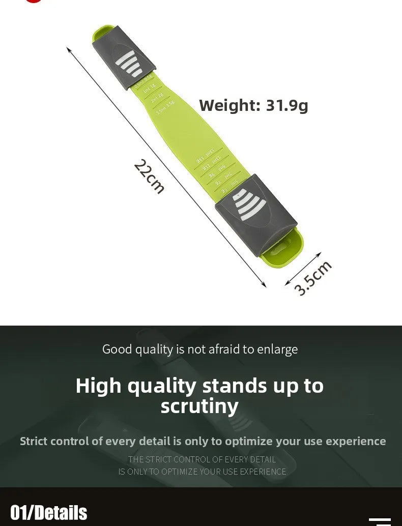 Measuring Spoon Adjustable Baking Measuring Spoon Scale Reusable