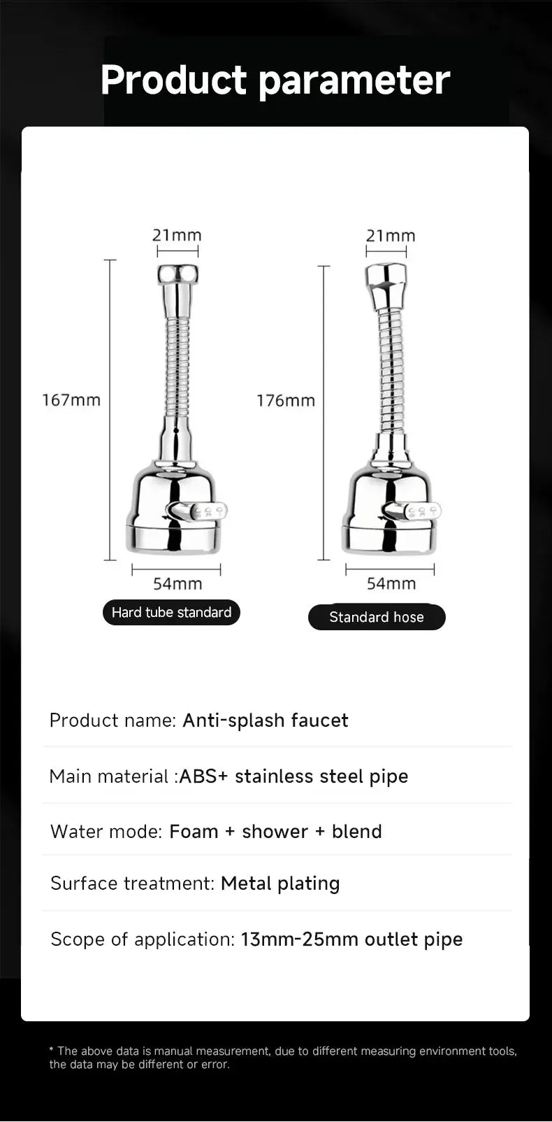 Modes Universal Faucet Extenders Adapter 360 Rotation Filter