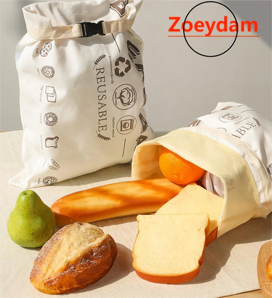 Food Grade Reusable Bread Bag Made Of Cotton