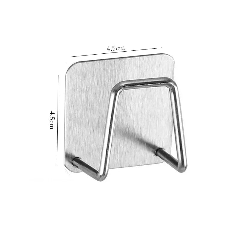 Stainless Steel Sink Sponges Holder Self Adhesive Drain