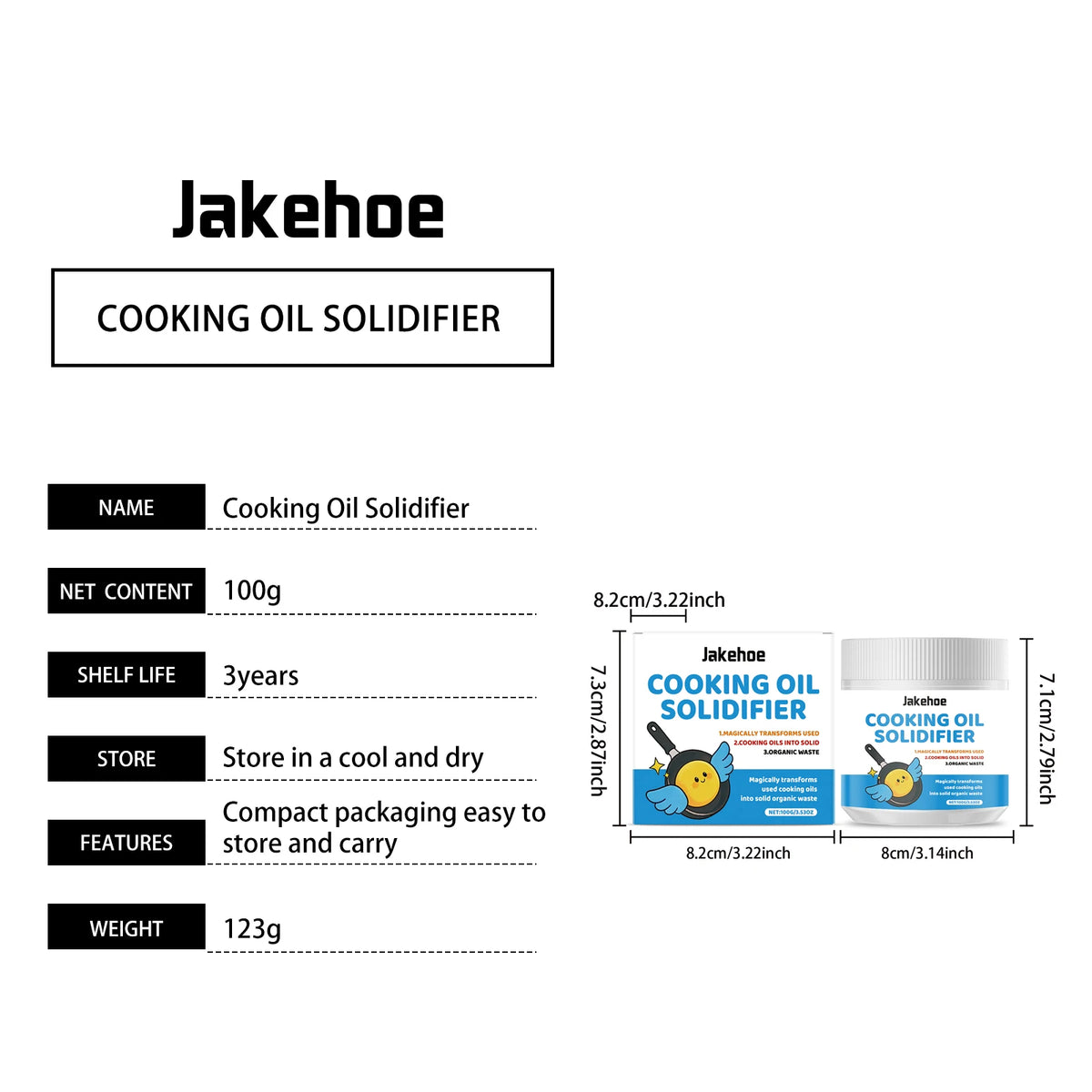 Grease Solidifier Powder Cooking Oil Solidifier Disposal Frying