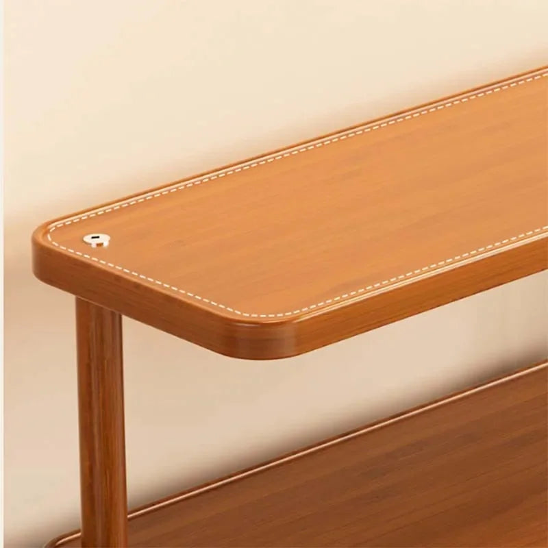 2-Tier Wooden Countertop Storage Shelf Multilayer Desktop
