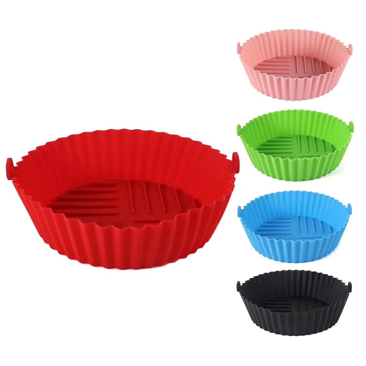 Air Fryer Silicone Baking Tray Mat Circular High-Temperature