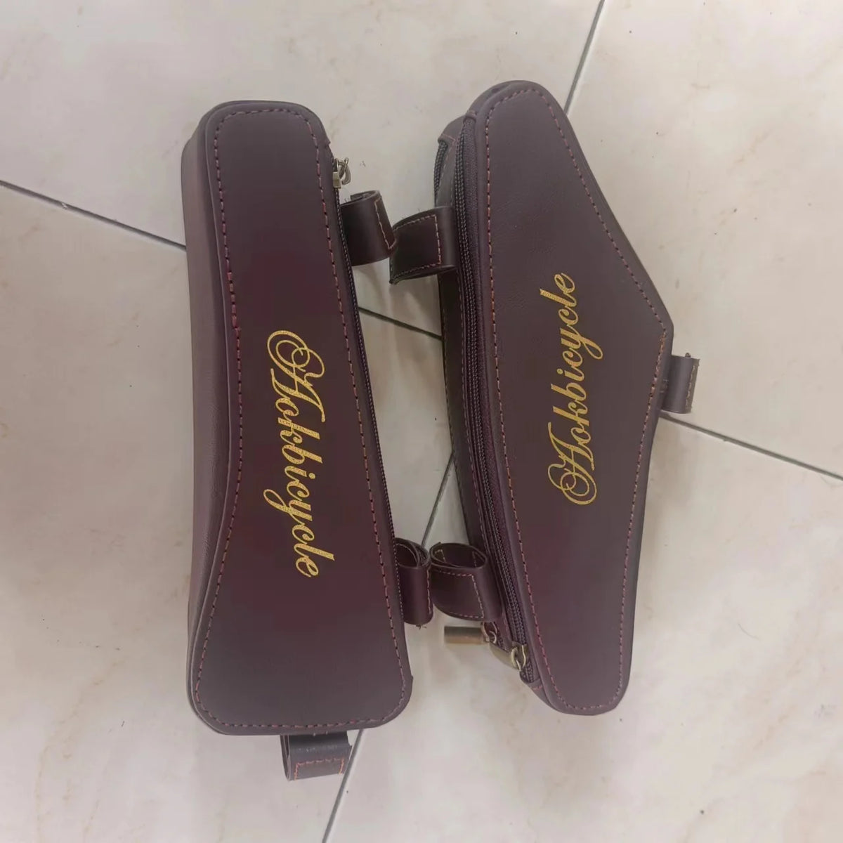 Retro Bicycle Custom Frame Bag Upper Tube Storage