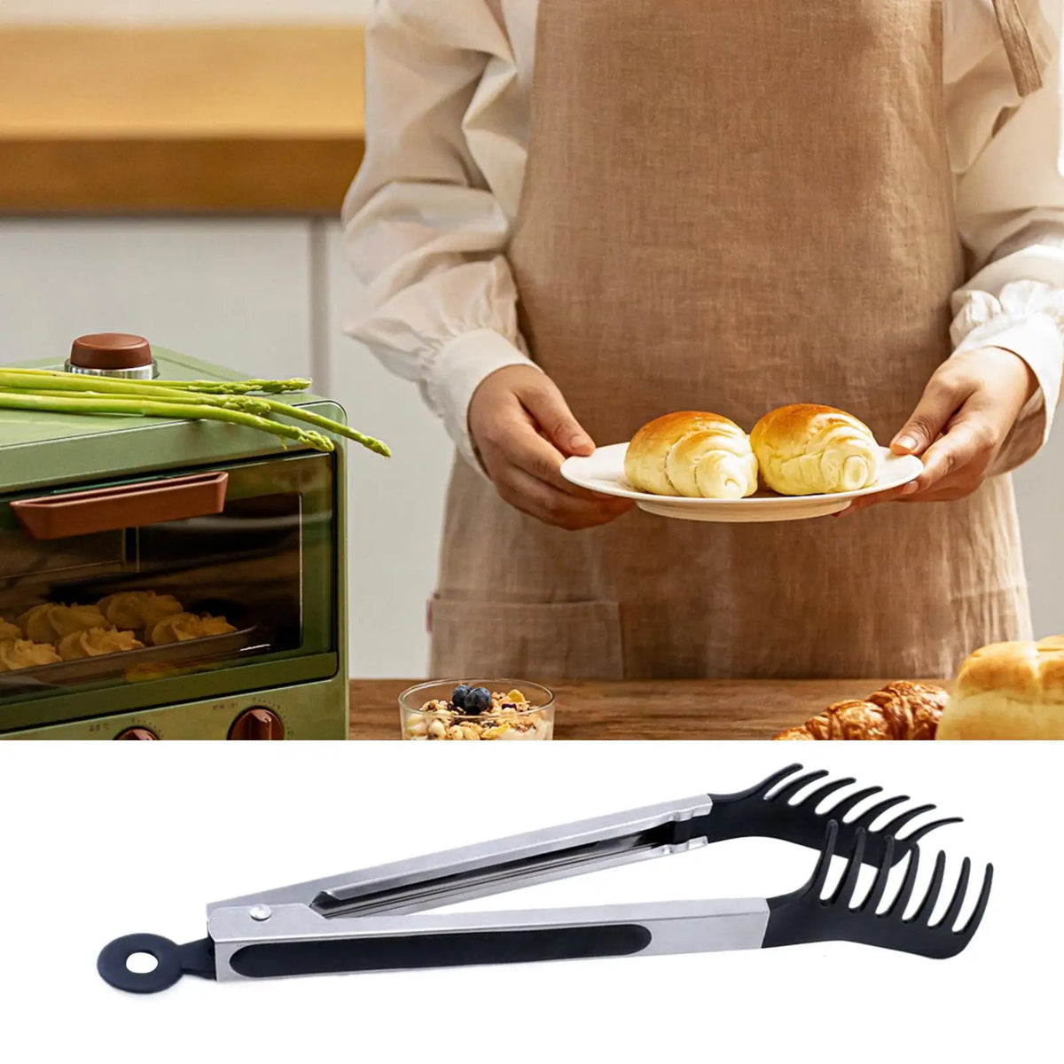 Tongs Silicone Food Tongs Non Stick Cooking Serving