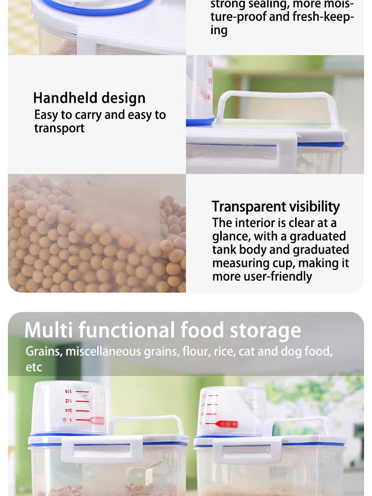 Premium Pet Food Storage Container Airtight Seal -
