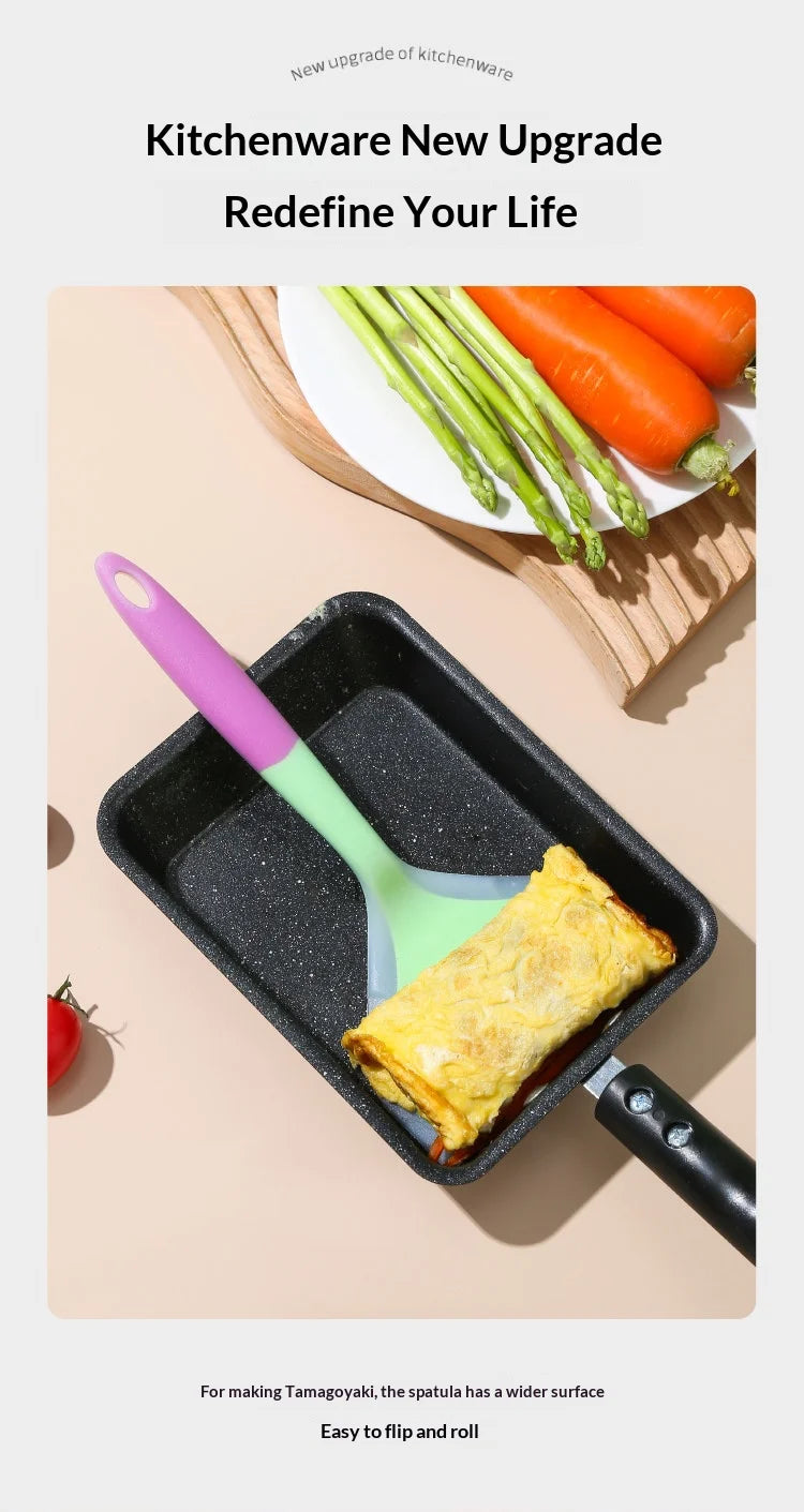 Silicone Spatula Wide Cooking Shovel Non-Stick Scraper Turner
