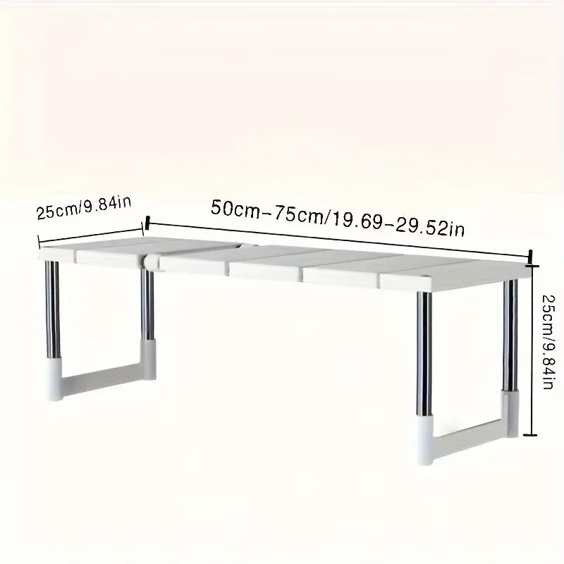 Adjustable Under Sink Storage Rack Expandable & Bathroom